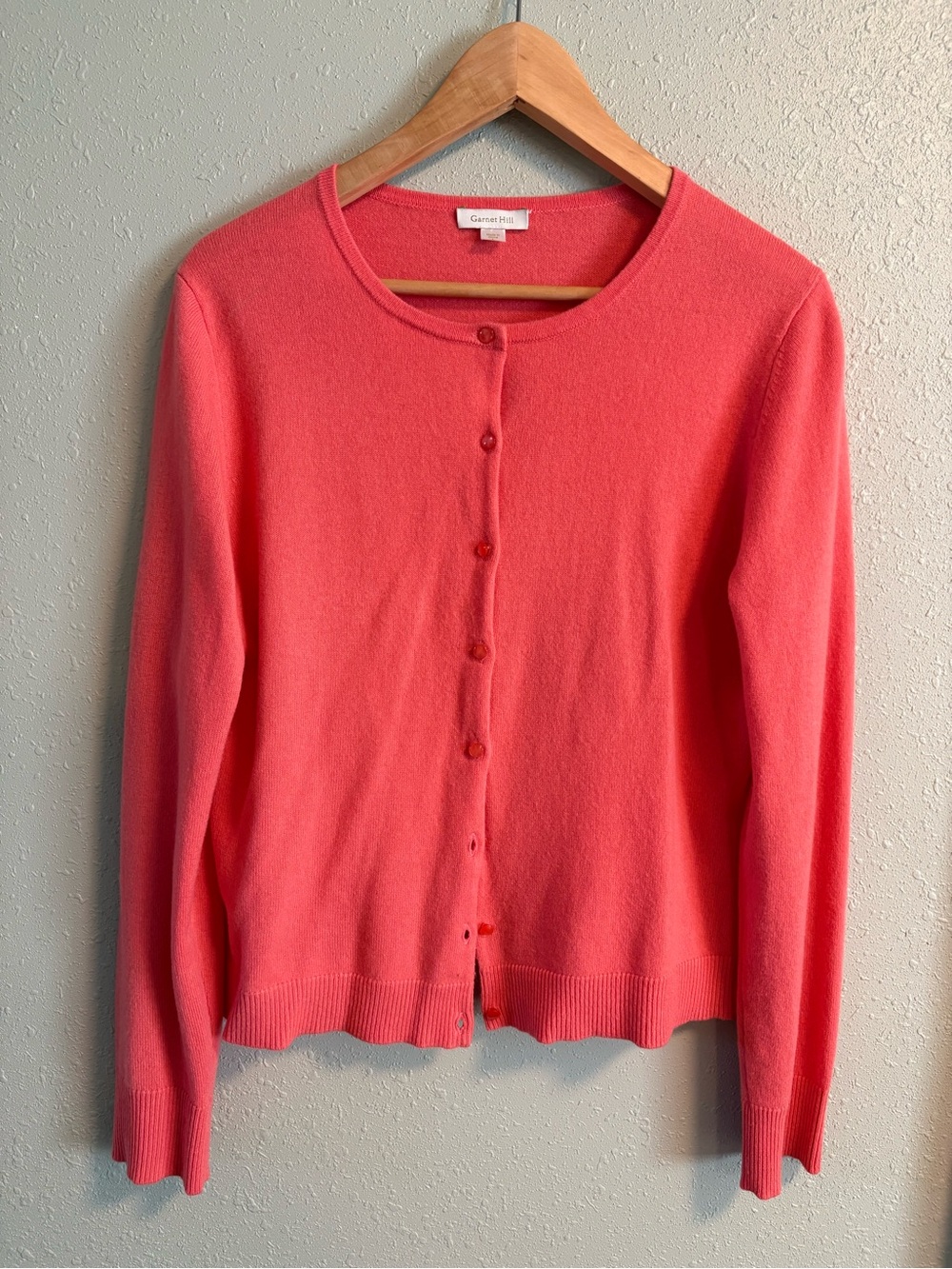 Garnet Hill 100% Cashmere cardigan sweater